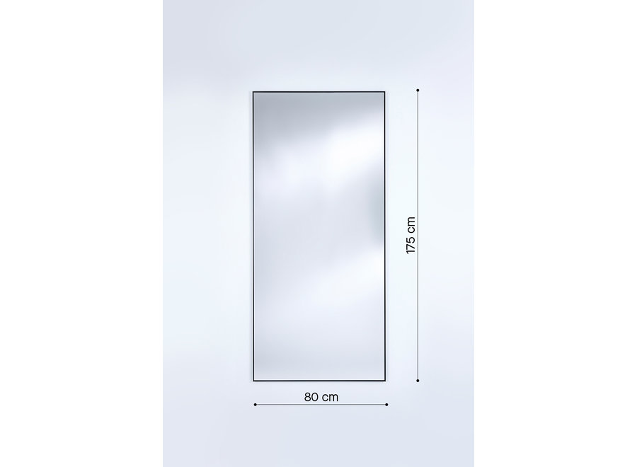 Miroir 'Lucka' Outdoor Black XL 80 x 175 cm