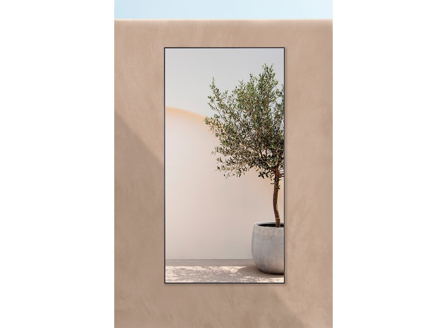 Mirror 'Lucka' Outdoor Black XXL 100 x 200 cm