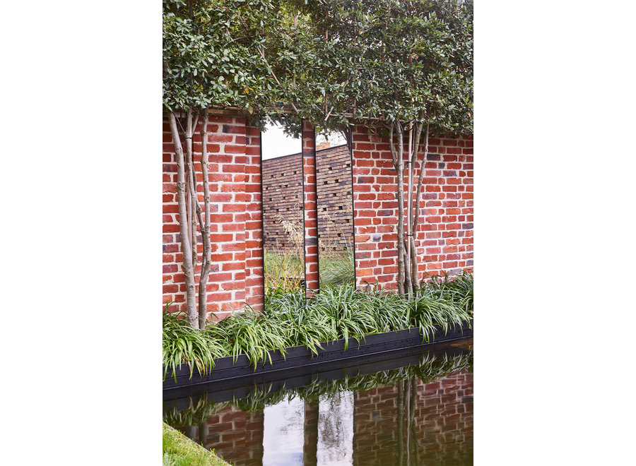 Mirror 'Lucka' Outdoor Black Hall 40 x 175 cm