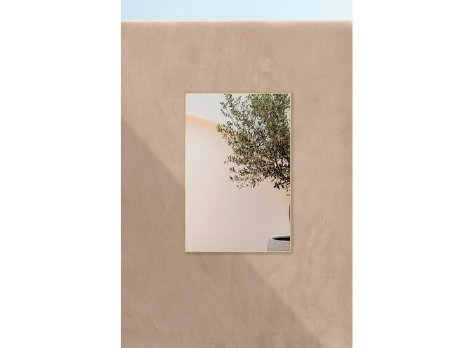 Mirror 'Lucka' Outdoor Gold Rectangular