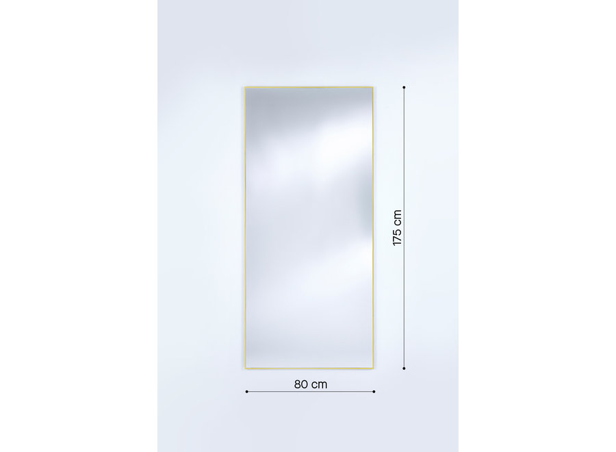 Mirror 'Lucka' Outdoor Gold XL 80 x 175 cm