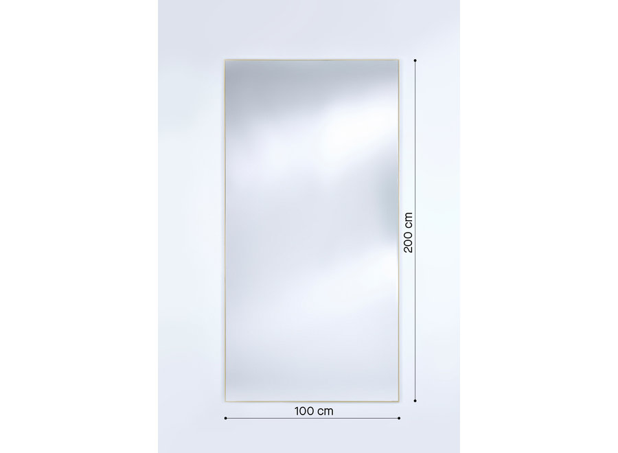 Mirror 'Lucka' Outdoor Gold XXL 100 x 200 cm