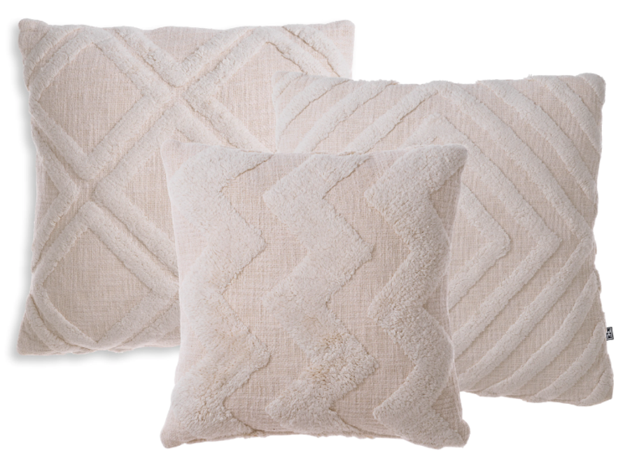 Cushion combination Off White: Maris, Magan & Mynos