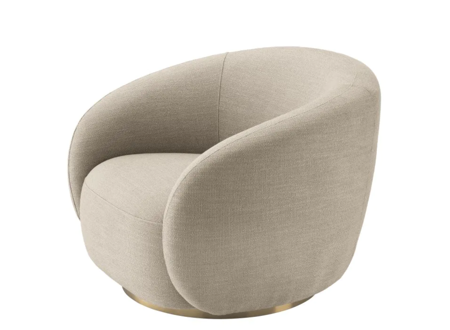 Swivel armchair 'Brice' - Avalon sand