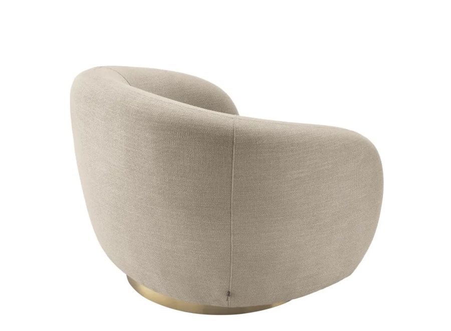 Swivel armchair 'Brice' - Avalon sand