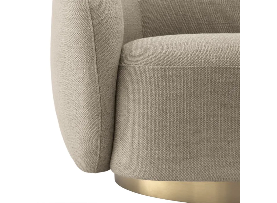 Swivel armchair 'Brice' - Avalon sand