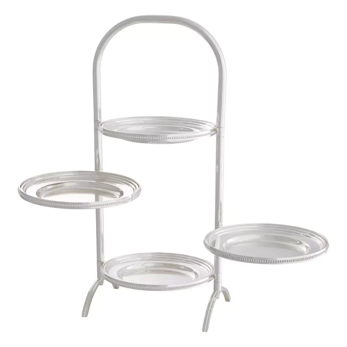 EICHHOLTZ Cake Standaard 'Encore' - Silver - Wilhelmina Designs