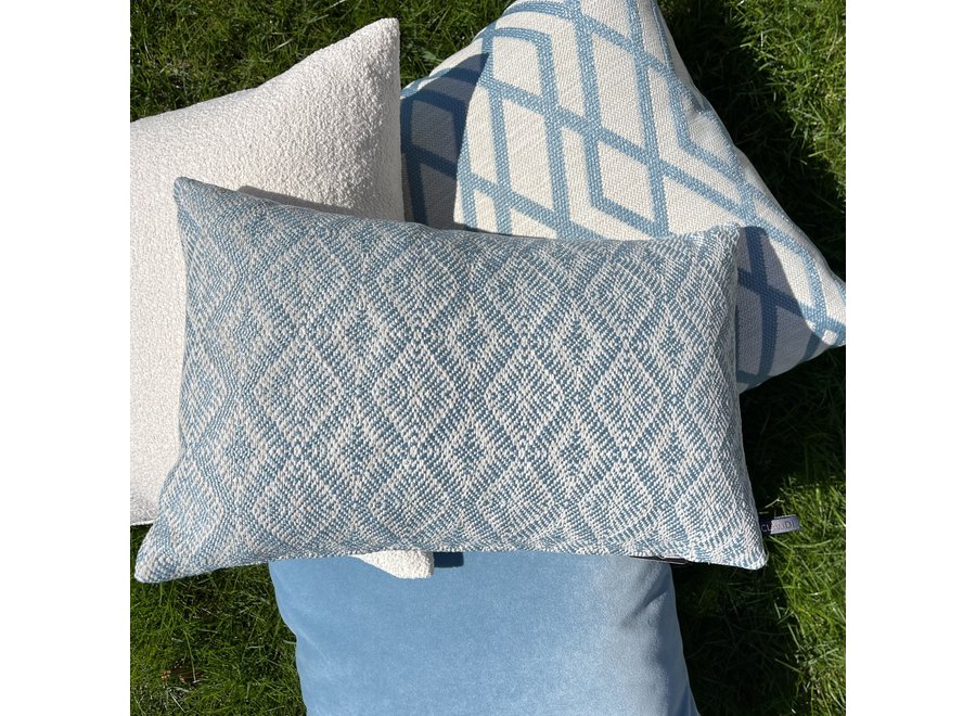 Cushion combination W| Outdoor Iced Blue: Calita, Kamari, Playana & Kisa