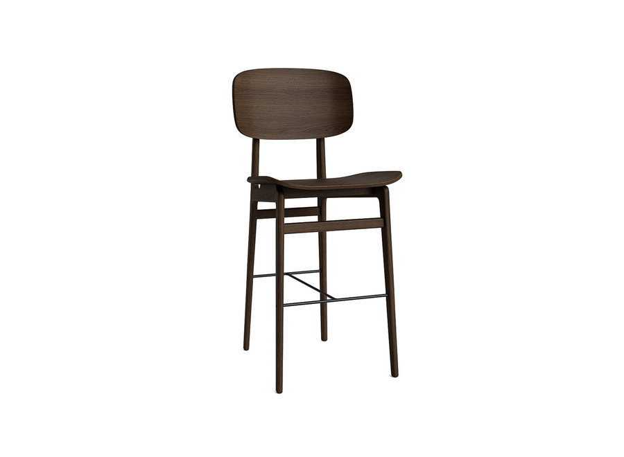 Bar chair NY11 Dark smoked oak - Backrest