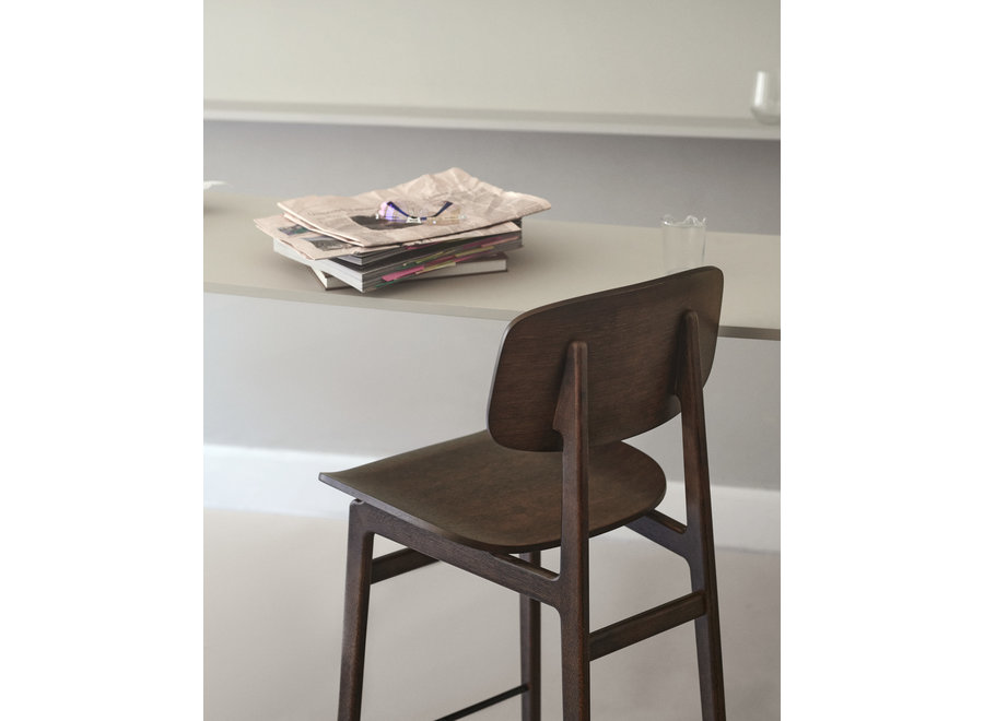 Bar chair NY11 Dark smoked oak - Backrest