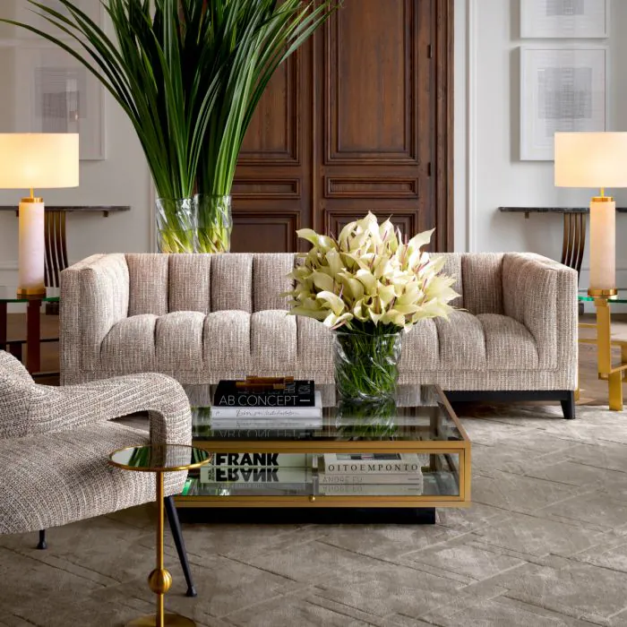 EICHHOLTZ Carpet \'La Belle\' - Grey - Wilhelmina Designs