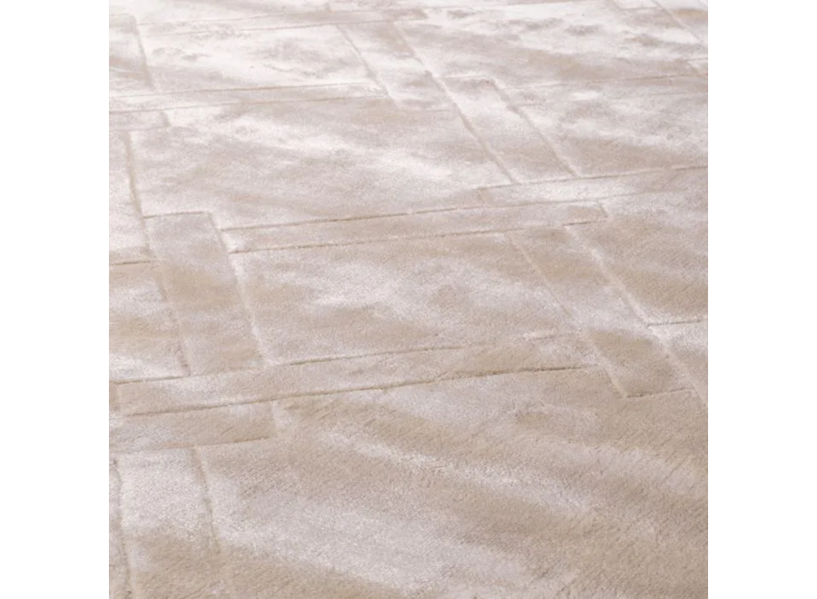 échantillon de tapis 60x60 cm: 'La Belle' - Silver Sand