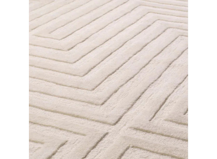 Sample 60 x60 cm Carpet: 'Breck' - Ivory