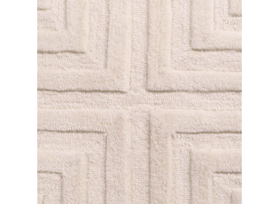 échantillon de tapis 14x20 cm: 'Breck' - Ivory