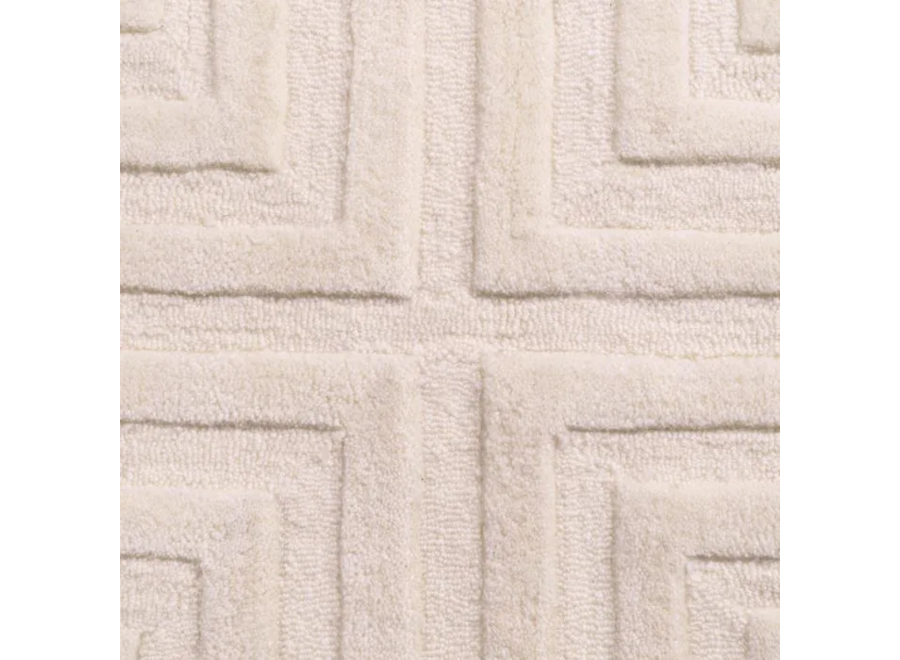 Sample 60 x 60 cm Carpet: 'Breck' - Ivory