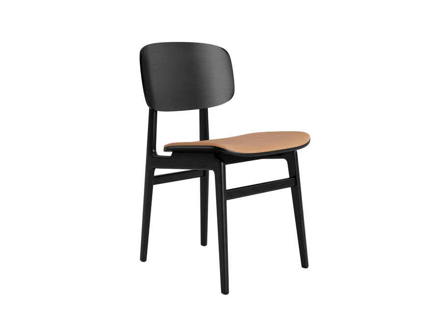 Dining chair NY11 Black oak - Leather