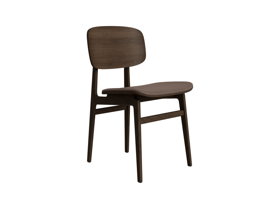 Dining chair NY11 Dark smoked oak - Leather