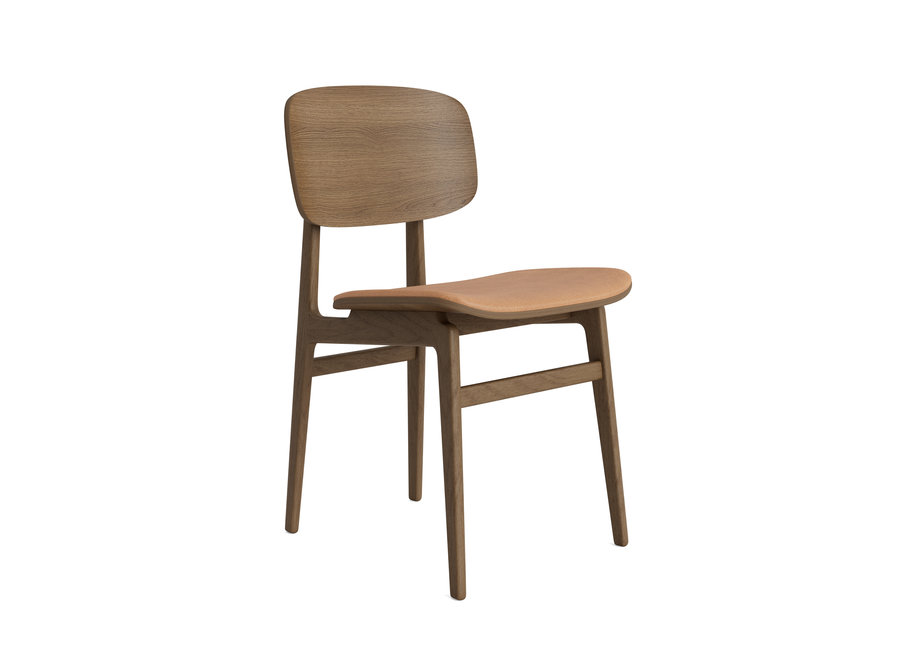 Dining chair NY11 Light smoked oak  - Leather