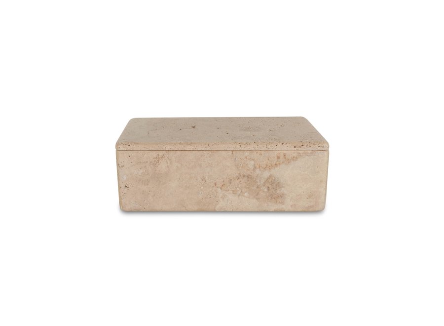 Bewaardoos 'Herning' Travertine - L