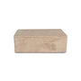 Storage box 'Herning' Travertine - L
