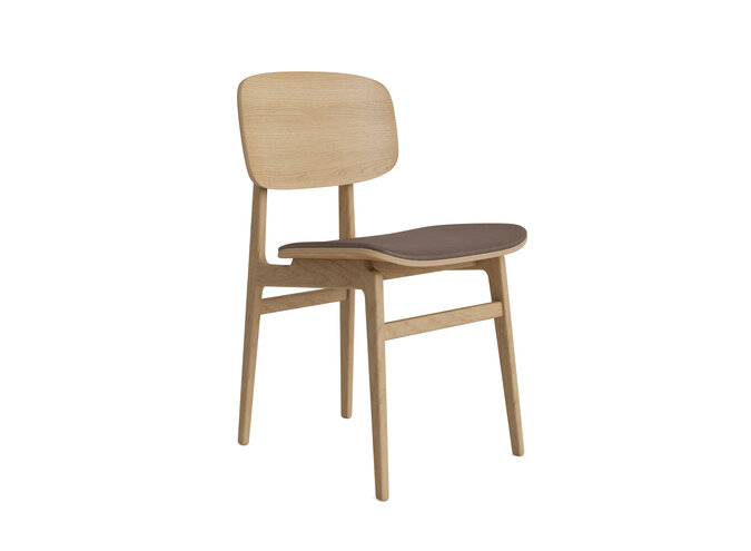 Dining chair NY11 Natural oak - Leather