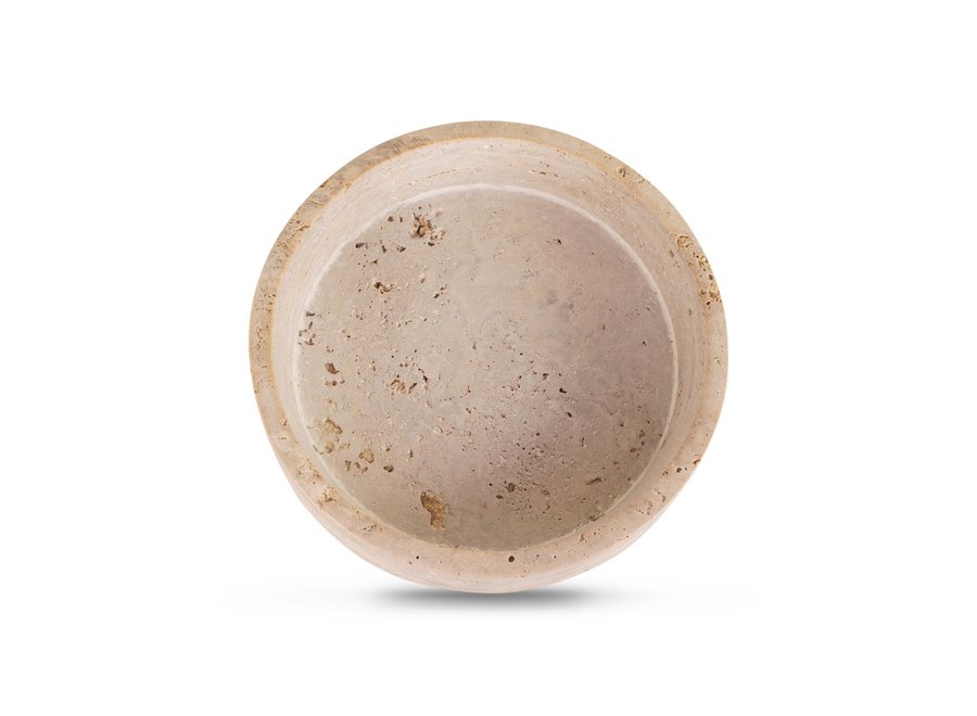 Bowl 'Aarhus' Travertine - M