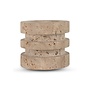 Candleholder 'Copenhagen' Travertine - S