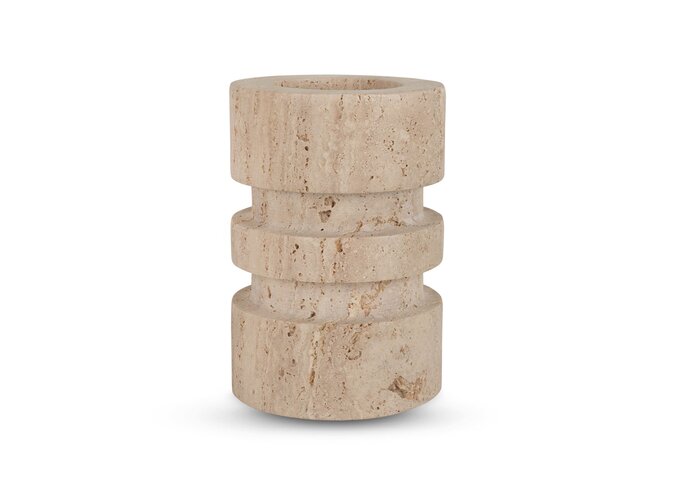 Candleholder 'Copenhagen' Travertine - L