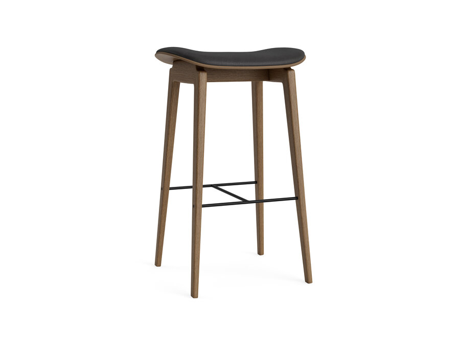 Bar chair NY11 Light smoked oak - Leather