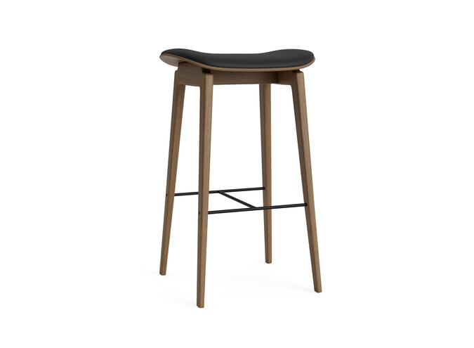 Bar chair NY11 Light smoked oak - Leather