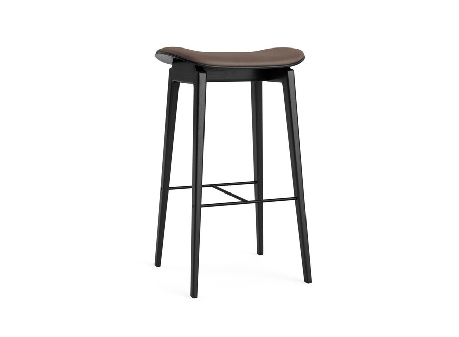 Bar chair NY11 Black oak - Leather