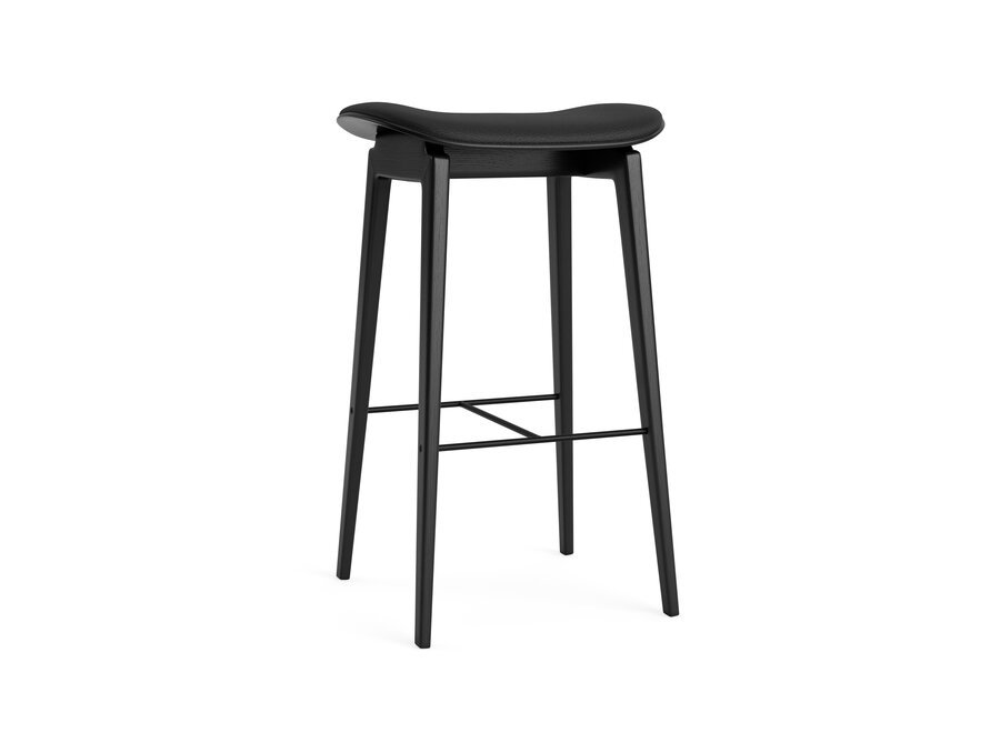 Bar chair NY11 Black oak - Leather