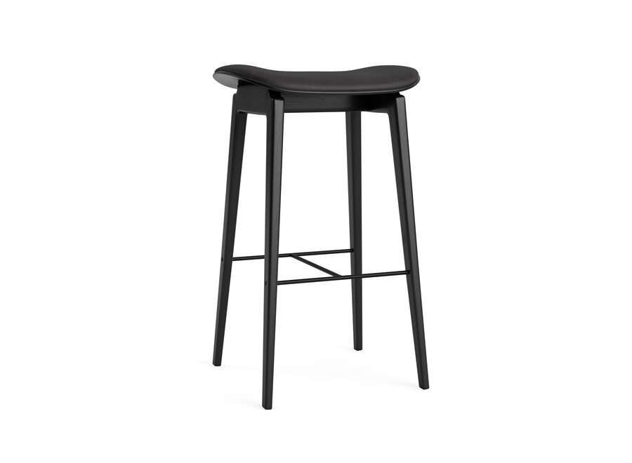 Bar chair NY11 Black oak - Leather