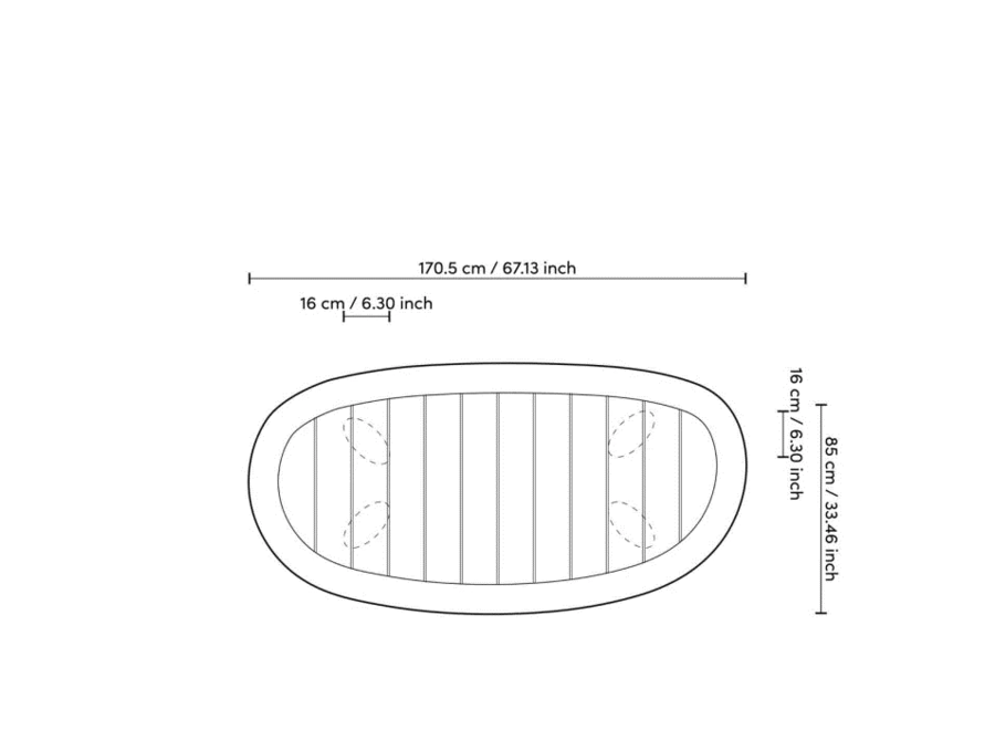 Coffee table 'Free Form' - Outdoor
