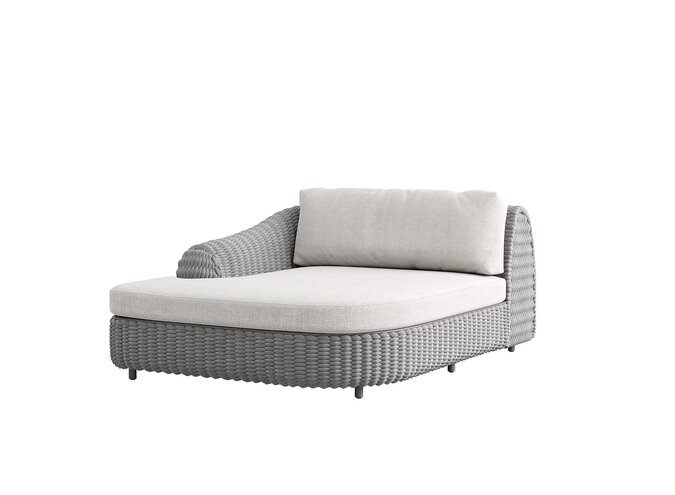 Lounge set 'Deauville' chaise longue left - Slate