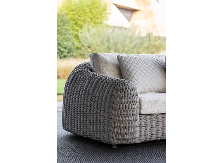 Loungeset 'Deauville' chaise longue links - Slate