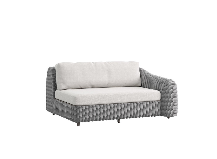 Loungeset 'Deauville' Zweiersofa rechts - Slate