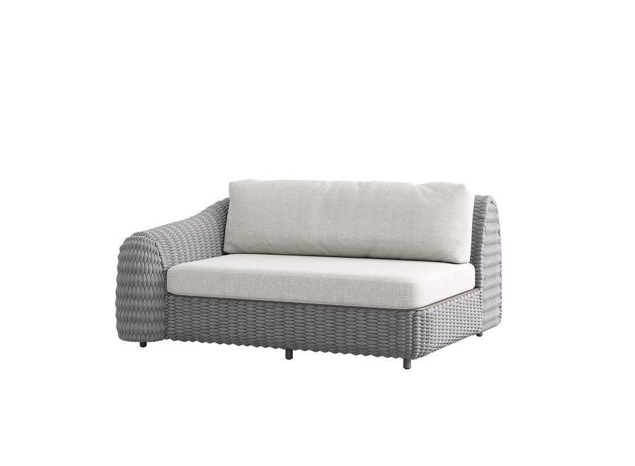 Lounge set 'Deauville' loveseat left - Slate