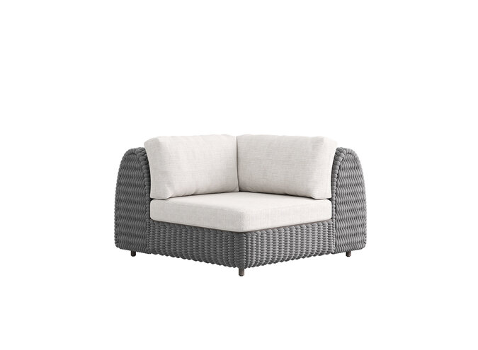 Lounge set 'Deauville' corner module - Slate