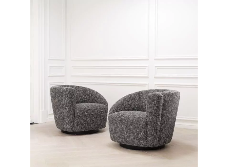 Draai Fauteuil 'Colin' - Cambon black - Left