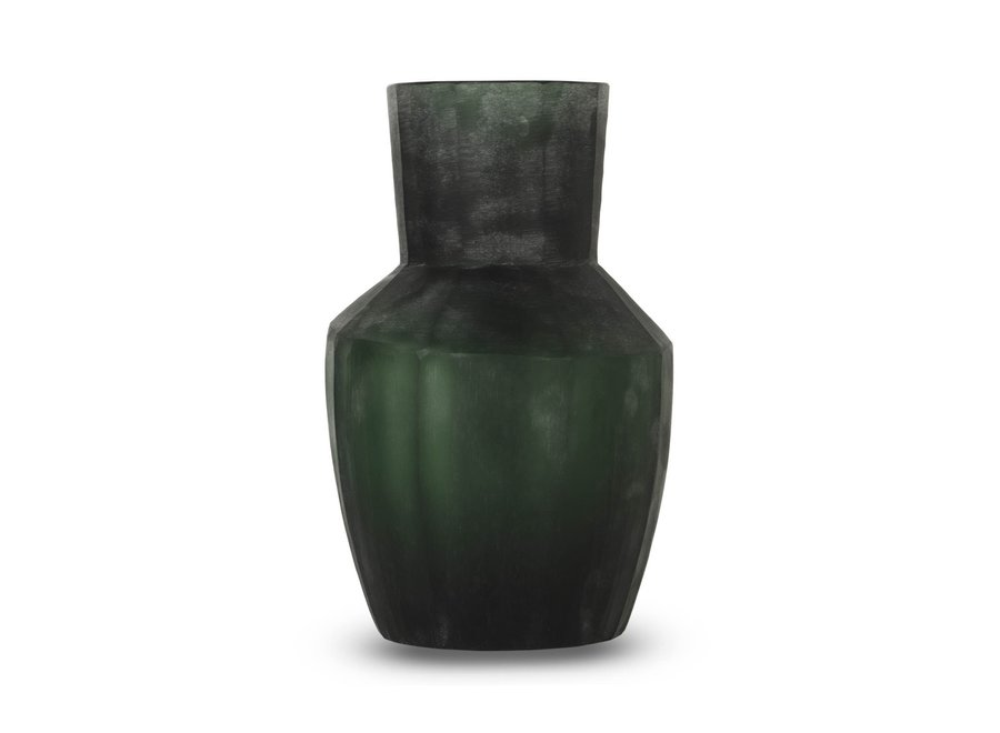 Vase 'Kunzite' L - Dark Green