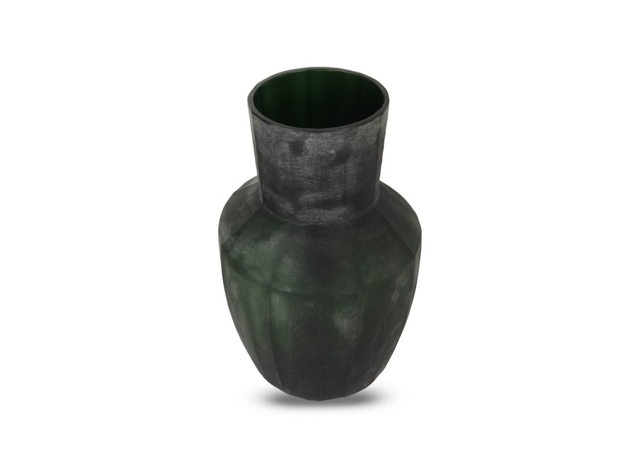 Vase 'Kunzit' L - Dark Green