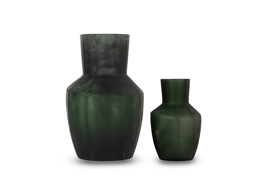 Vase 'Kunzit' L - Dark Green