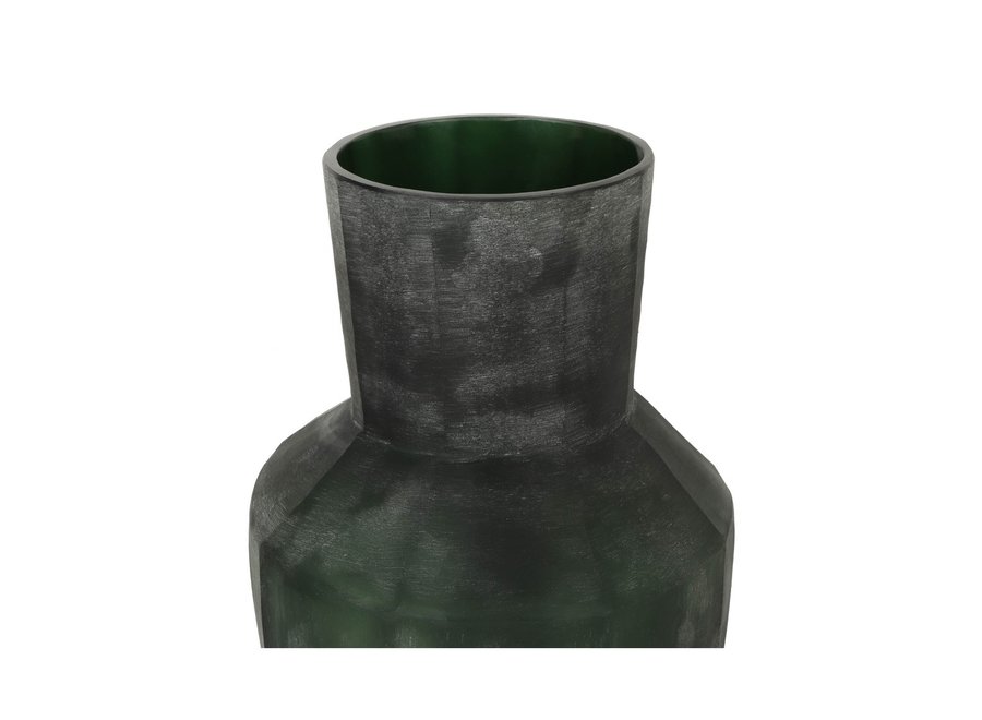 Vase 'Kunzit' L - Dark Green