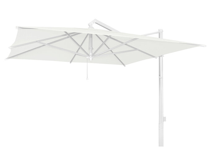 Parasol 'Rodi' 350x350 - Alu White