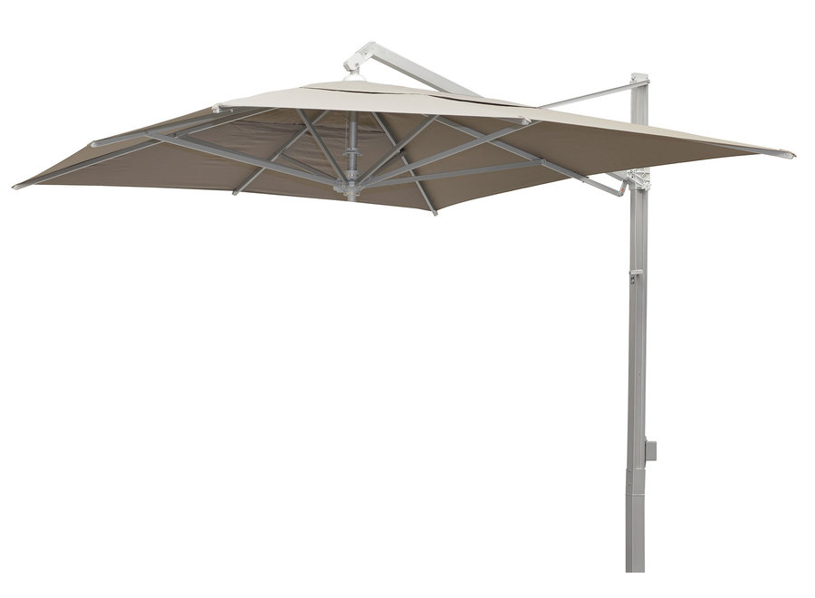 Parasol 'Rodi' 300x400 - Alu  Zilver