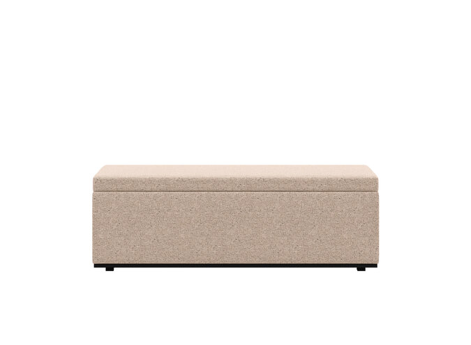 Storage bench 'Porto' - Cloud Fabric Nude