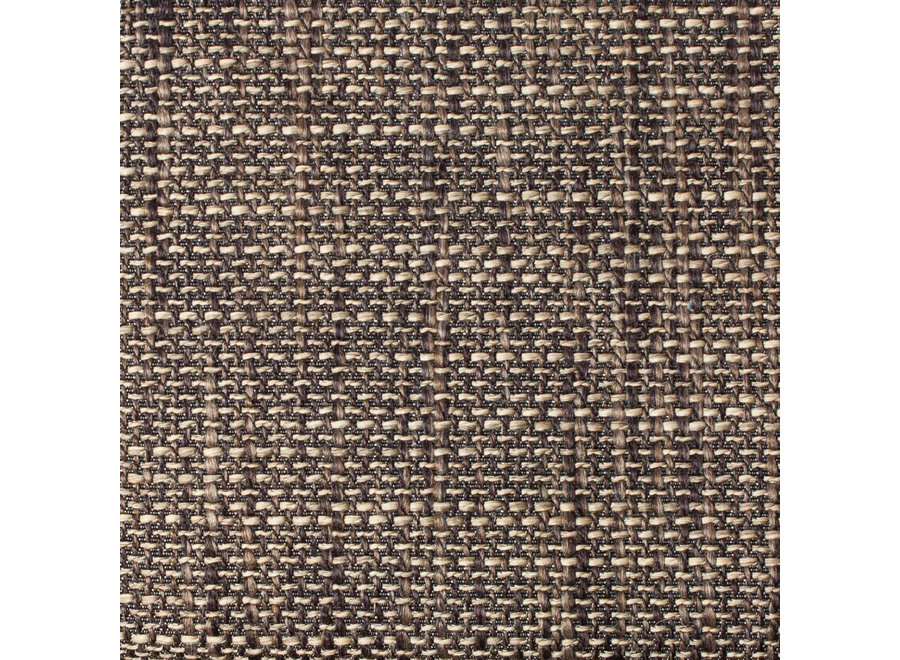 Ronde poef 'Flynn' - Zena Fabric Brown