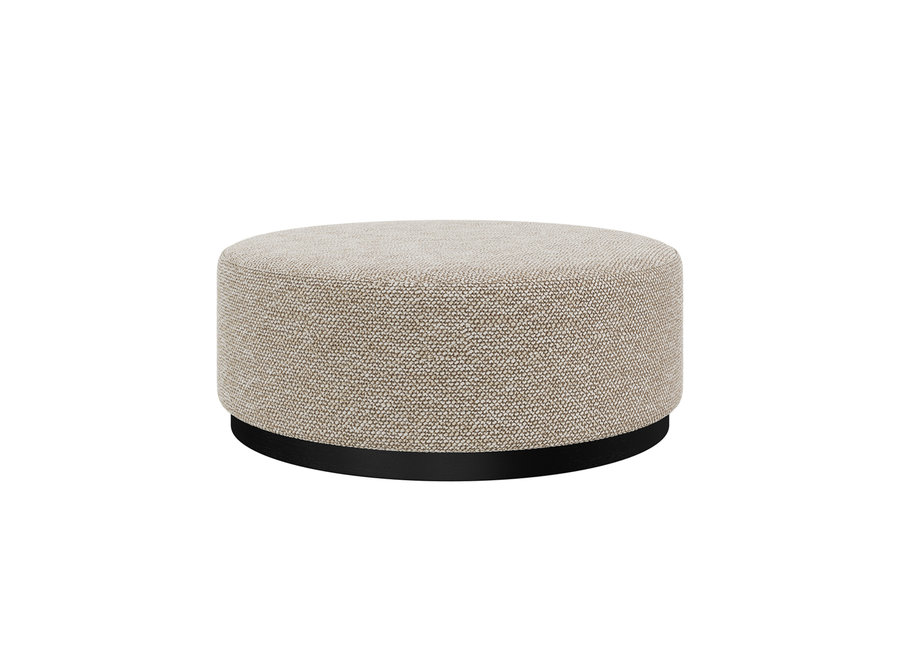Round pouffe 'Liam' - Marmolada Fabric Sand