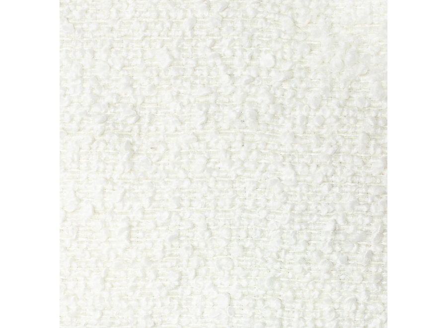 Pouf 'Caleb' - Raisa Fabric Cream